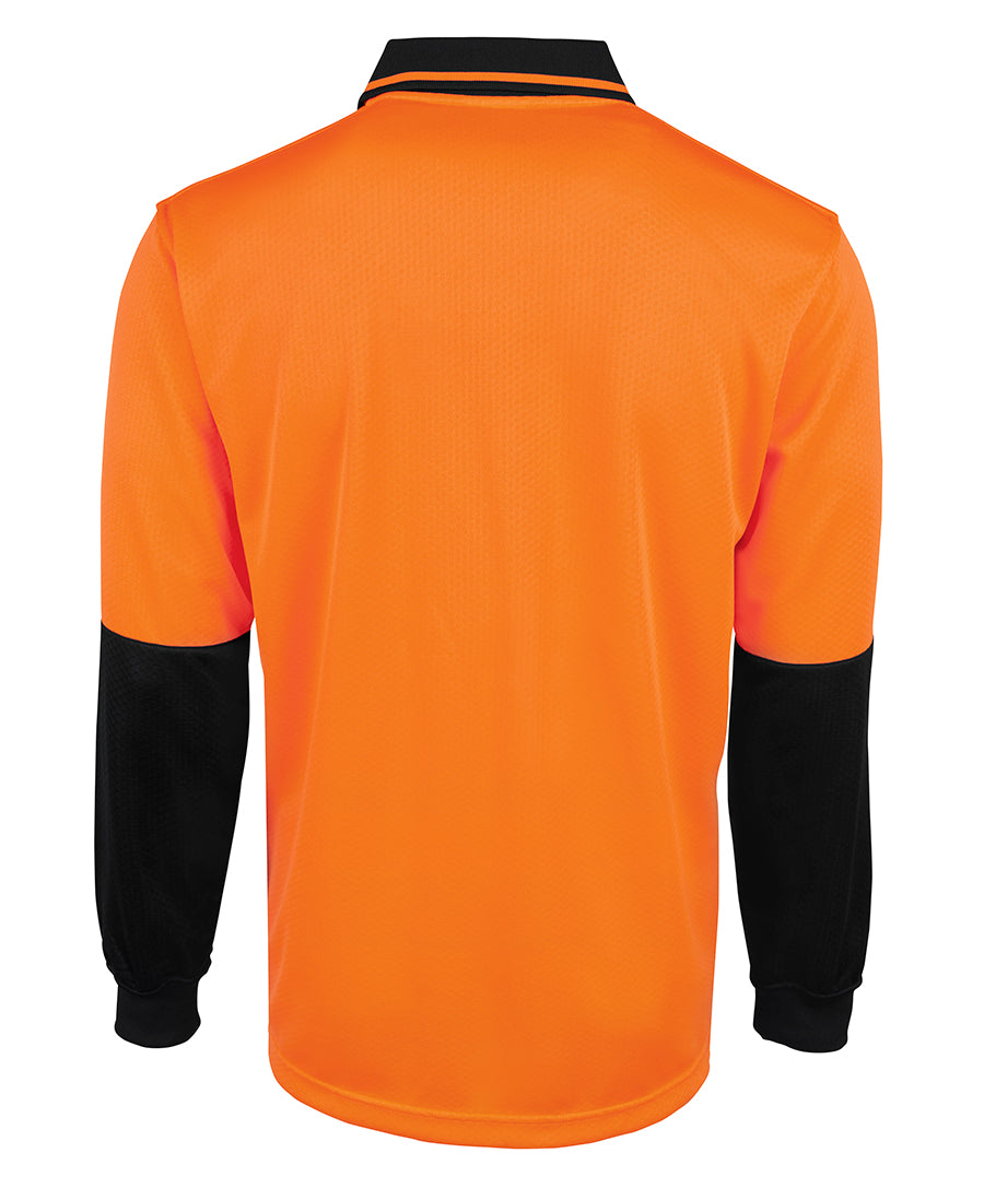 JB's Hi Vis Jacquard Non Cuff Polo Long Sleeve (JBS6HVNL)