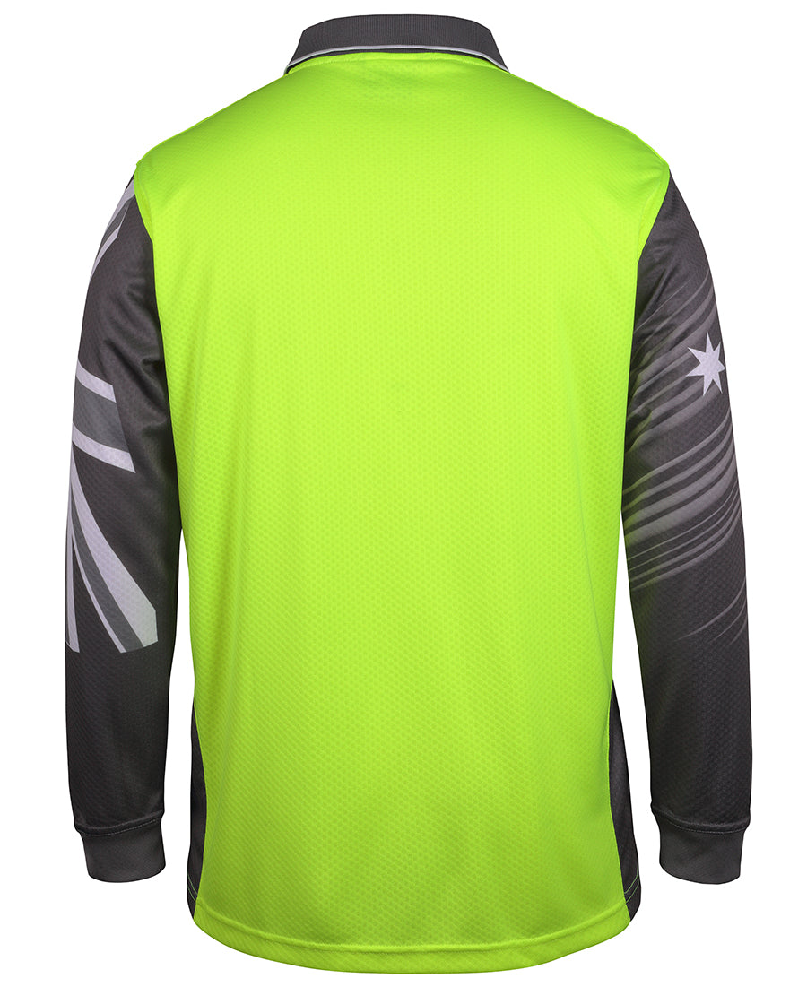 JB's Hi Vis Southern Cross Polo Long Sleeve (JBS6HSCL)
