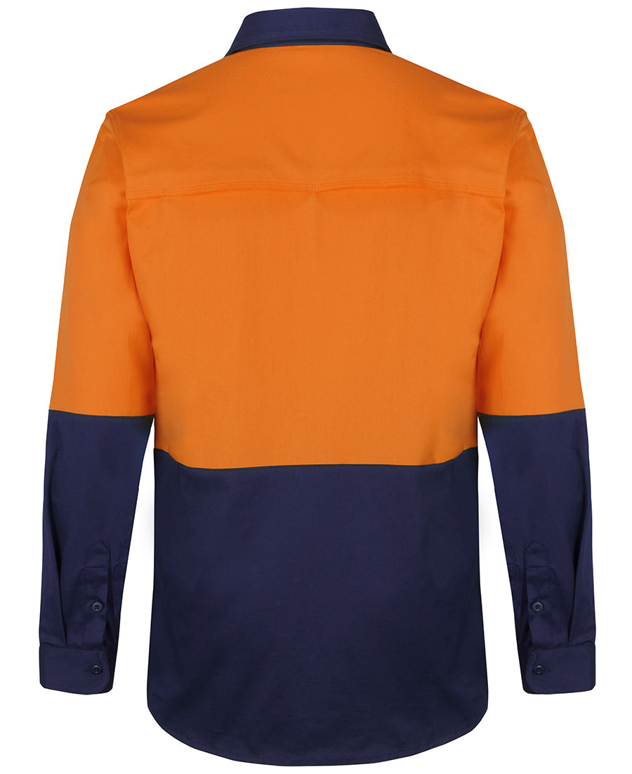 JB's Hi Vis 150G Stretch Work Shirt Long Sleeve (JBS6HSWL)