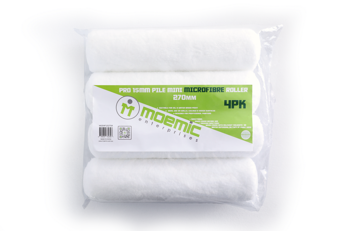 Moemic Pro 15mm Pile  Microfibre Roller 270mm