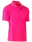 Bisley Cool Mesh Polo with Reflective Piping (BISBK1425)