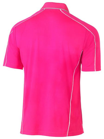 Bisley Cool Mesh Polo with Reflective Piping (BISBK1425)
