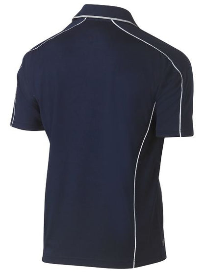 Bisley Cool Mesh Polo with Reflective Piping (BISBK1425)