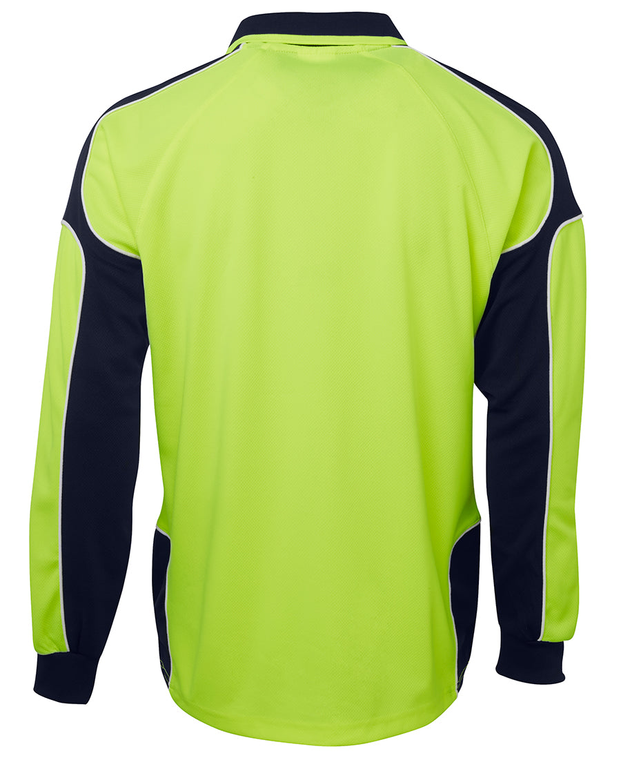 JB's Hi Vis Arm Panel Polo Long Sleeve (JBS6AP4L)