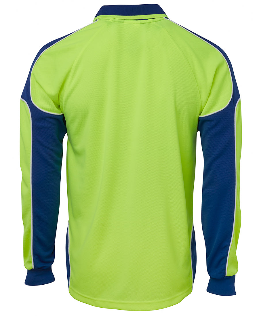JB's Hi Vis Arm Panel Polo Long Sleeve (JBS6AP4L)
