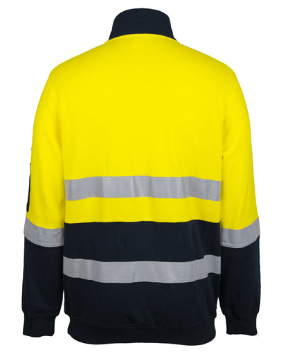 JB's Hi Vis (D+N) 310G Cotton 1/2 Zip Fleece (JBS6DVFM)