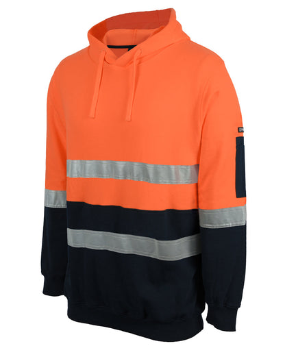 JB's Hi Vis (D+N) 310G Cotton Pull Over Fleece Hoodie (JBS6DVPM)