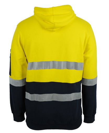JB's Hi Vis (D+N) 310G Cotton Pull Over Fleece Hoodie (JBS6DVPM)