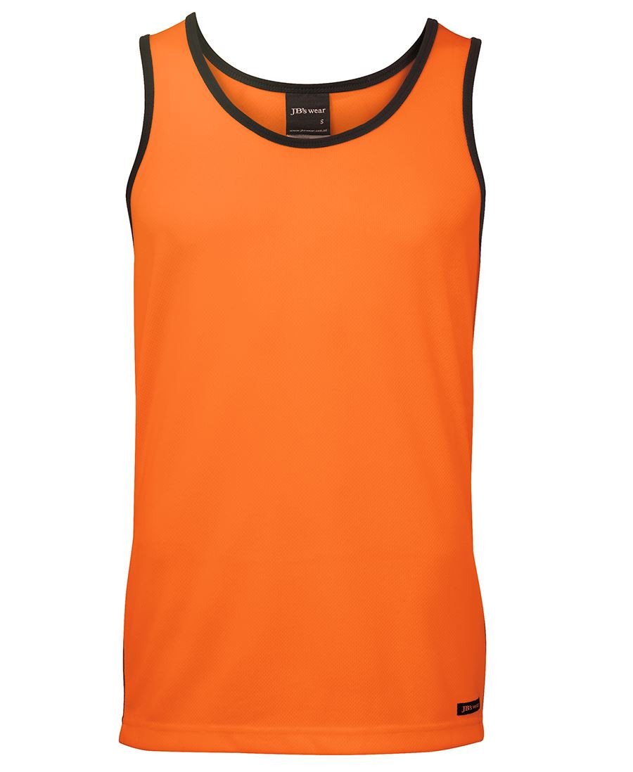 JB's Hi Vis Contrast Singlet - Hi Vis Clothing - Best Buy Trade Supplies Direct to Trade