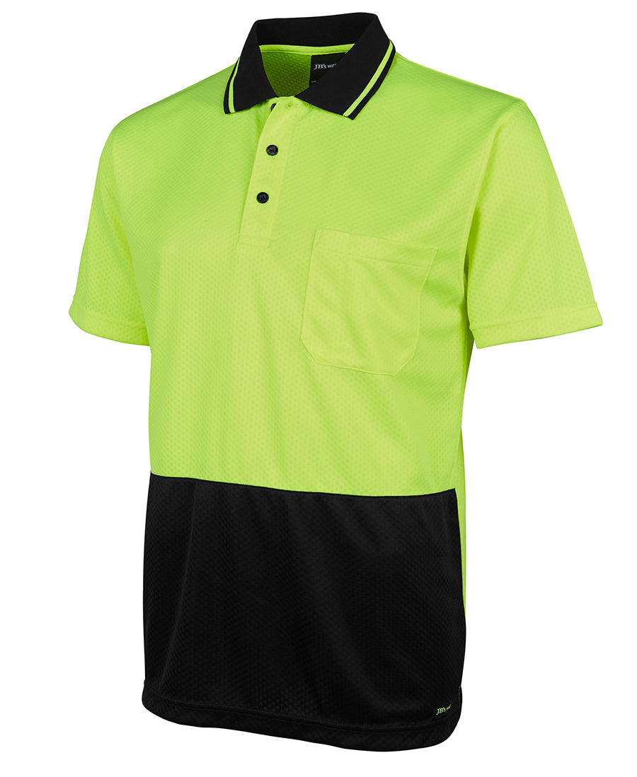 JB's Hi Vis Jacquard Non Cuff Polo Short Sleeve (JBS6HJNC)