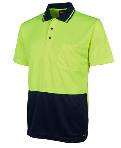 JB's Hi Vis Jacquard Non Cuff Polo Short Sleeve (JBS6HJNC)