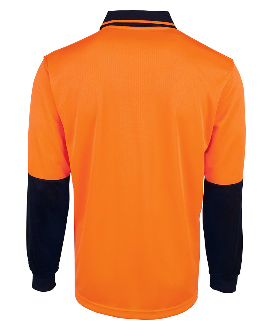JB's Hi Vis Jacquard Non Cuff Polo Long Sleeve (JBS6HVNL)