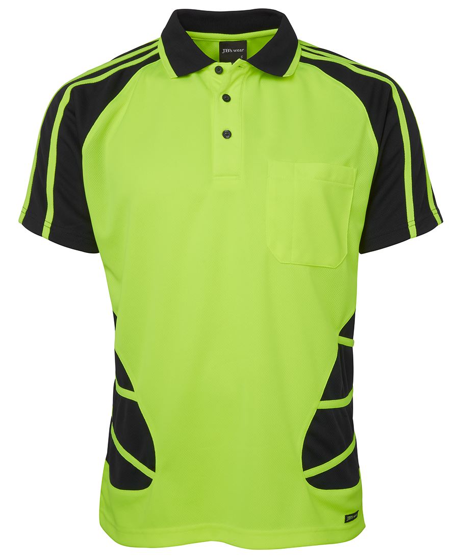 JB's Hi Vis Short Sleeve Spider Polo - Hi Vis Clothing - Best Buy Trade Supplies Direct to Trade