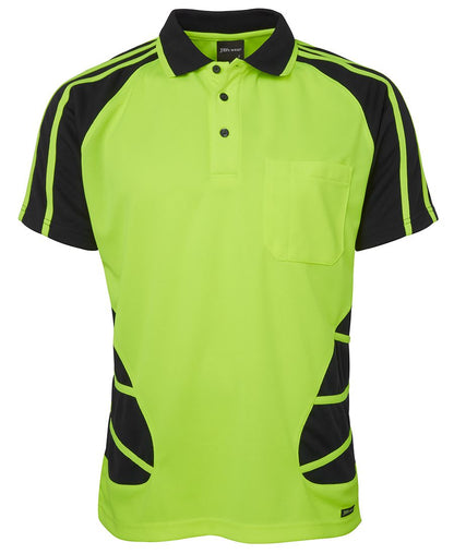 JB's Hi Vis Short Sleeve Spider Polo - Hi Vis Clothing - Best Buy Trade Supplies Direct to Trade