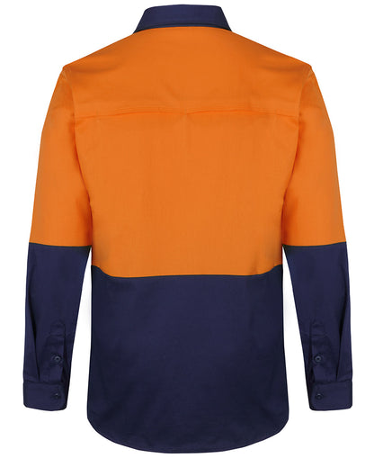 JB's Hi Vis 150G Stretch Work Shirt Long Sleeve (JBS6HSWL)