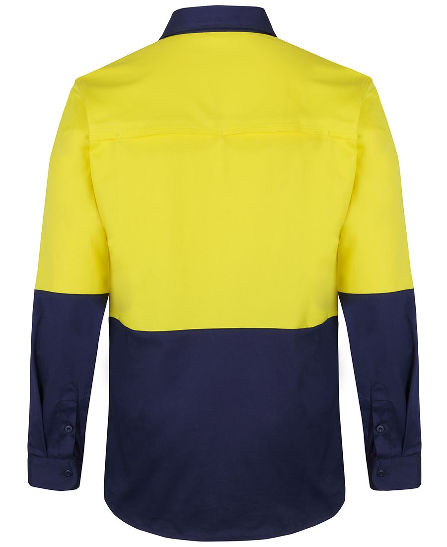 JB's Hi Vis 150G Stretch Work Shirt Long Sleeve (JBS6HSWL)