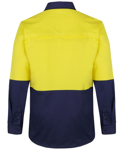 JB's Hi Vis 150G Stretch Work Shirt Long Sleeve (JBS6HSWL)