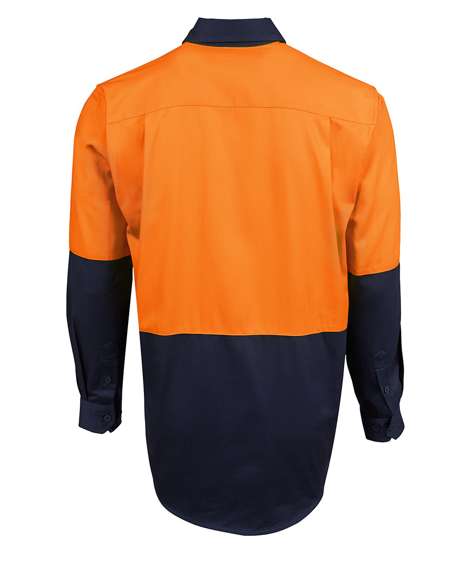 JB's Hi Vis 190G Close Front Shirt Long Sleeve (JBS6HVCF)