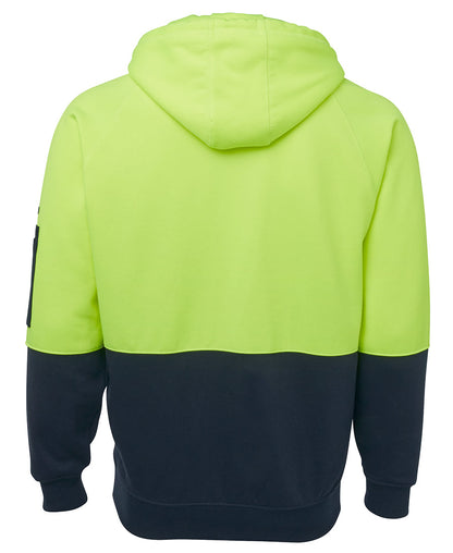 JB's Hi Vis Full Zip Fleecy Hoodie (JBS6HVH)