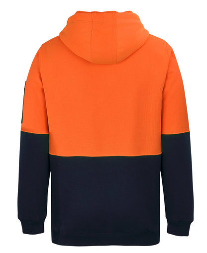 JB's Hi Vis 1/2 Zip Fleecy Hoodie (JBS6HVHZ)