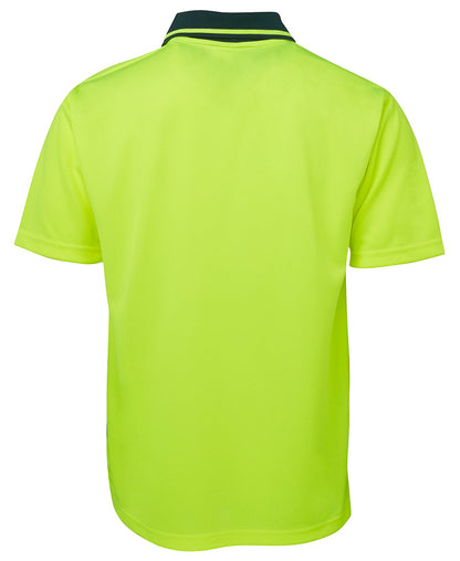 JB's Hi Vis Non Cuff Traditional Polo Short Sleeve (JBS6HVNC)
