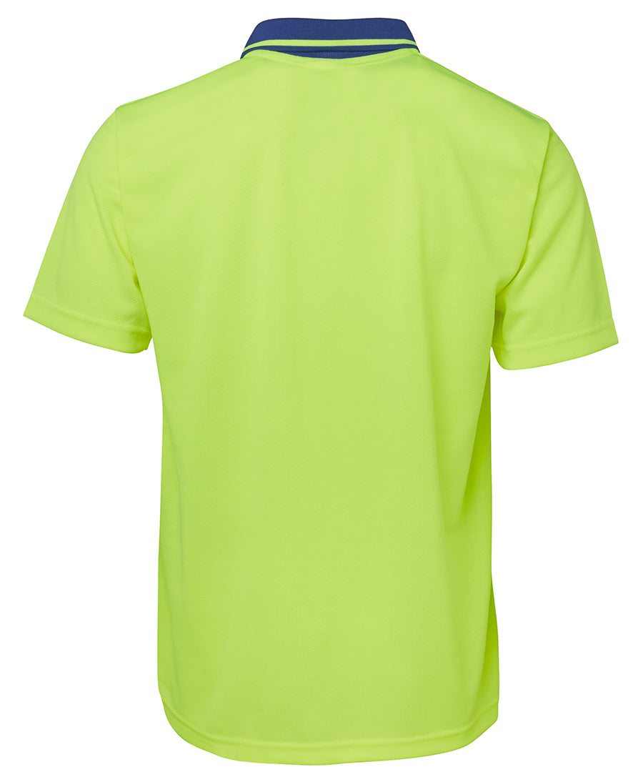 JB's Hi Vis Non Cuff Traditional Polo Short Sleeve (JBS6HVNC)