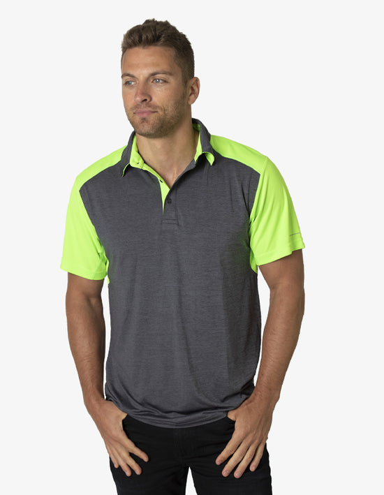Black Kanvas Soft Touch Shoulder Panel Polo