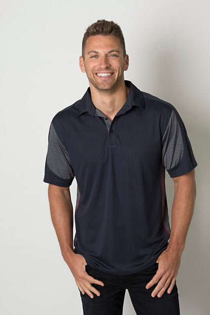 Be Seen Men's 100% Polyester Cooldry Heather and Sports Interlock Fabric Polo - Workwear - Shirts & Jumpers - Best Buy Trade Supplies Direct to Trade