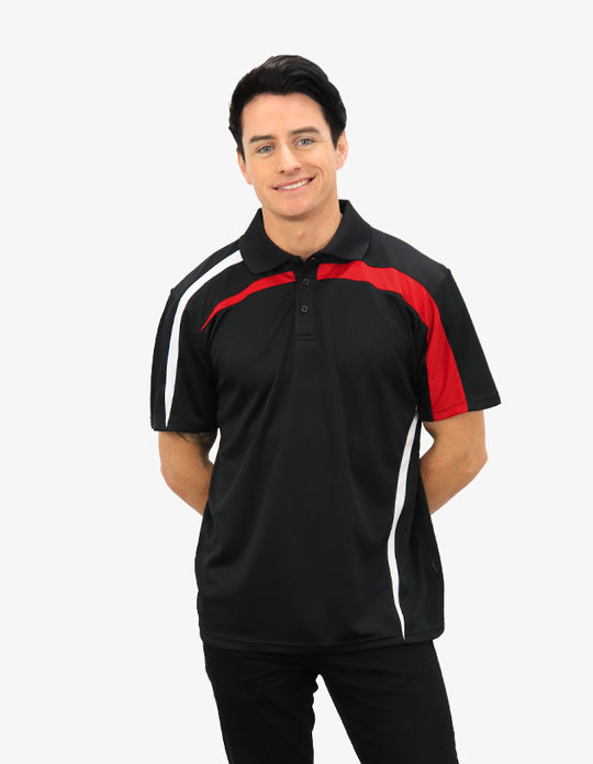 Be Seen Contrasting Front and Side Panels Polo