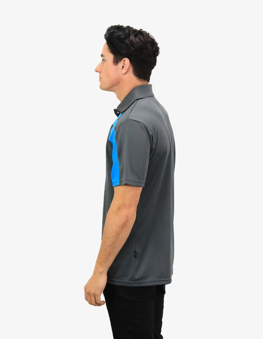 Be Seen Contrasting Front and Side Panels Polo