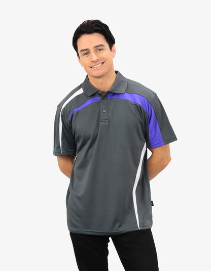 Be Seen Contrasting Front and Side Panels Polo