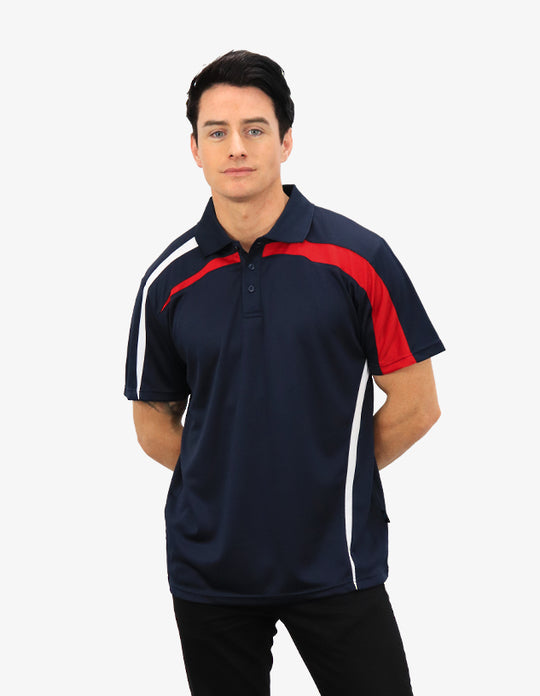 Be Seen Contrasting Front and Side Panels Polo (Additional Colours)