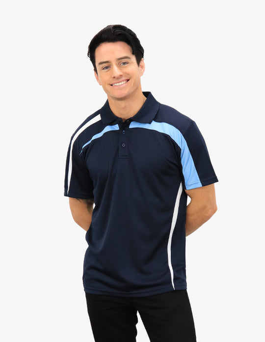 Be Seen Contrasting Front and Side Panels Polo (Additional Colours)
